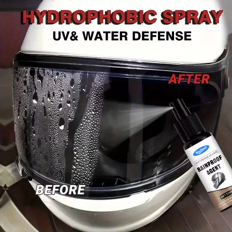 Hydrophobic Spray for Motorcycle Helmets - Anti-Fog Rain Repellent 2 hydrophobic anti fog spray spu982466554384 desc 2