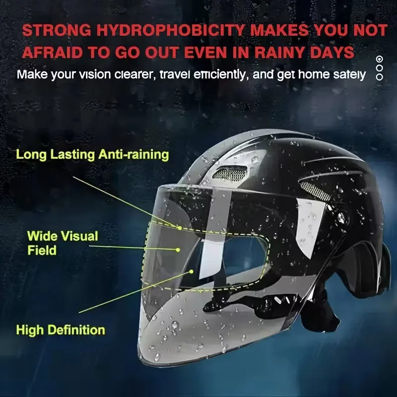 Hydrophobic Spray for Motorcycle Helmets - Anti-Fog Rain Repellent 6 hydrophobic anti fog spray spu982466554384 desc 6