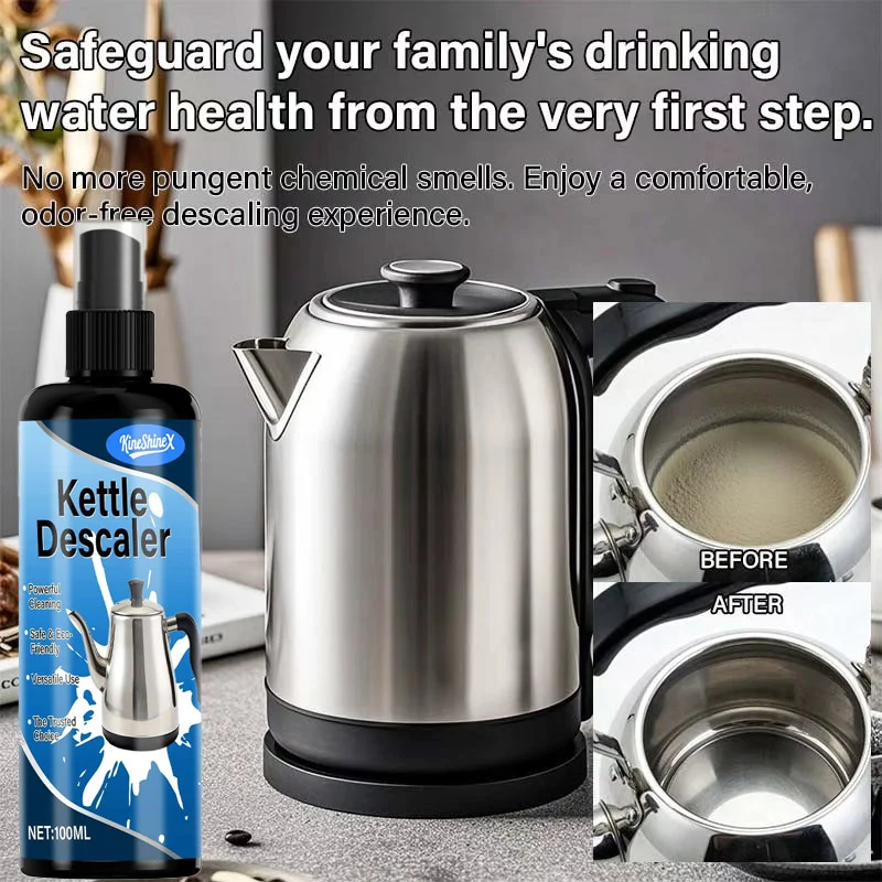 Food-Grade Kettle Descaler - 100ml Limescale & Tea Stain Remover 3 kettle descaler cleaner spu1001292952954 desc 3