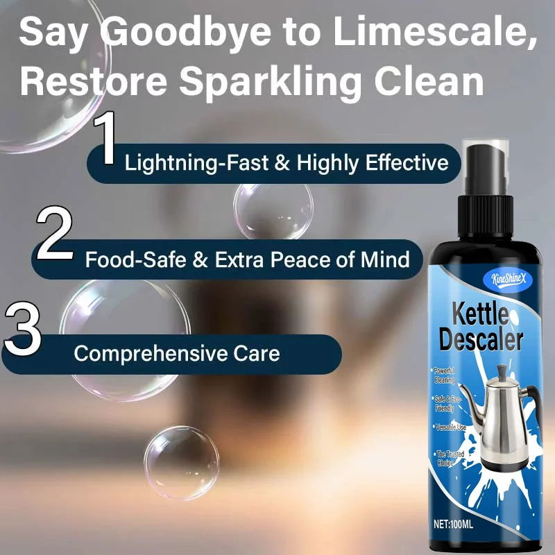 Food-Grade Kettle Descaler - 100ml Limescale & Tea Stain Remover 5 kettle descaler cleaner spu1001292952954 desc 6