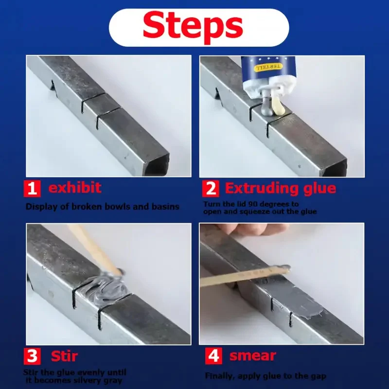Metal Repair Glue for Cast Iron, Aluminum & Radiators - 100ml 3 metal repair glue adhesive spu934041110367 desc 3