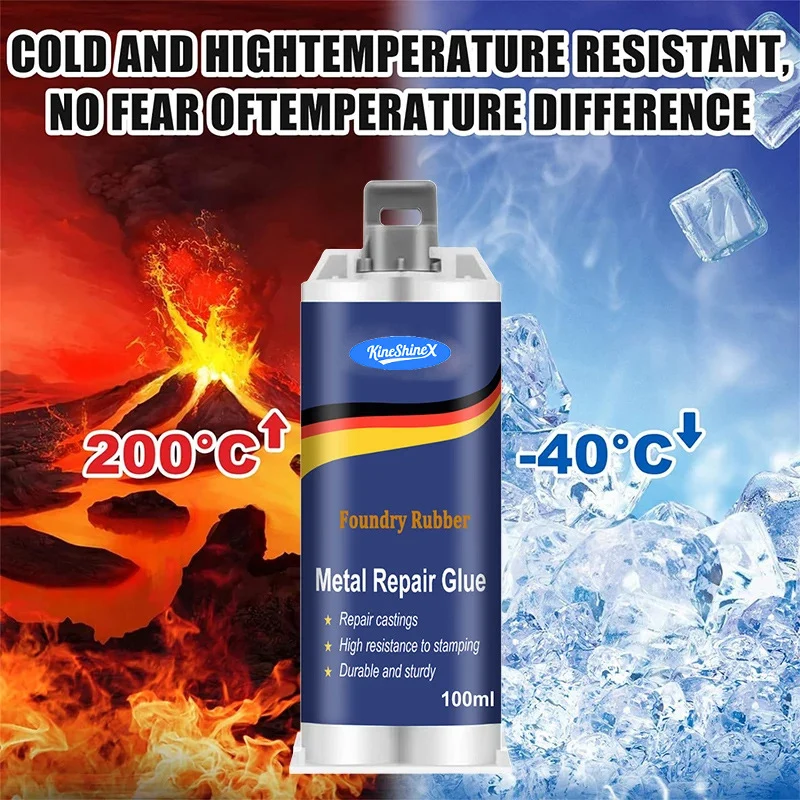 Metal Repair Glue for Cast Iron, Aluminum & Radiators - 100ml 8 metal repair glue adhesive spu934041110367 desc 8