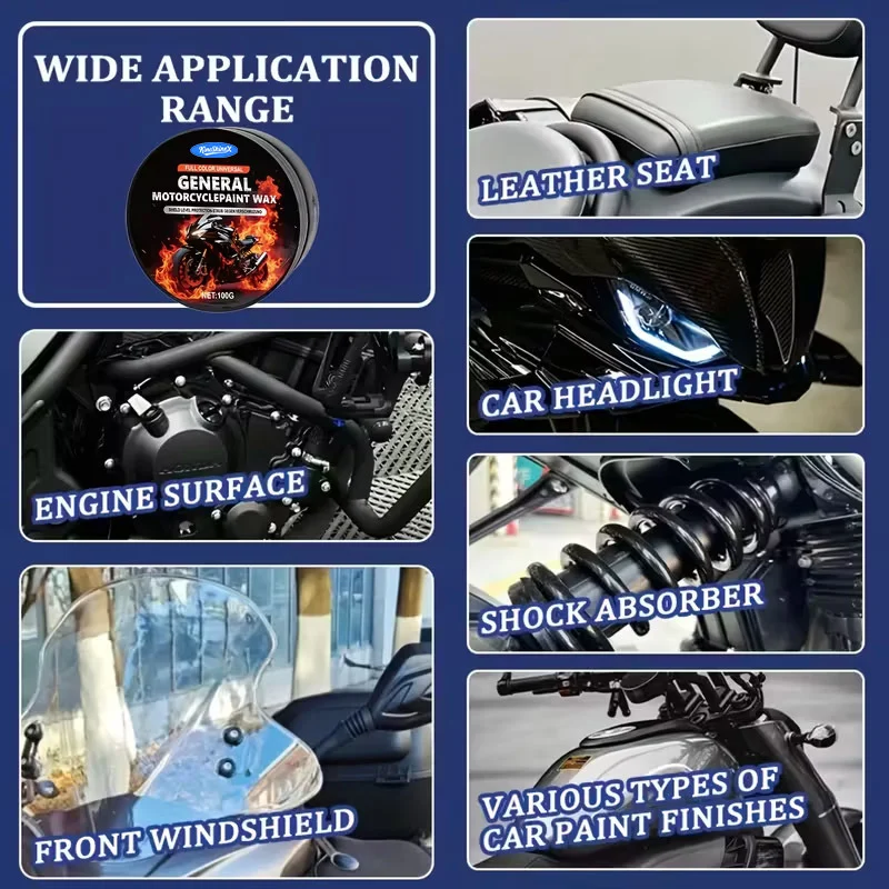 Full Color Universal Motorcycle Paint Wax & Protectant - 100g 1 motorcycle polish wax spu980566888260 desc 1