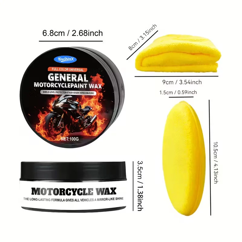 Full Color Universal Motorcycle Paint Wax & Protectant - 100g 5 motorcycle polish wax spu980566888260 desc 5