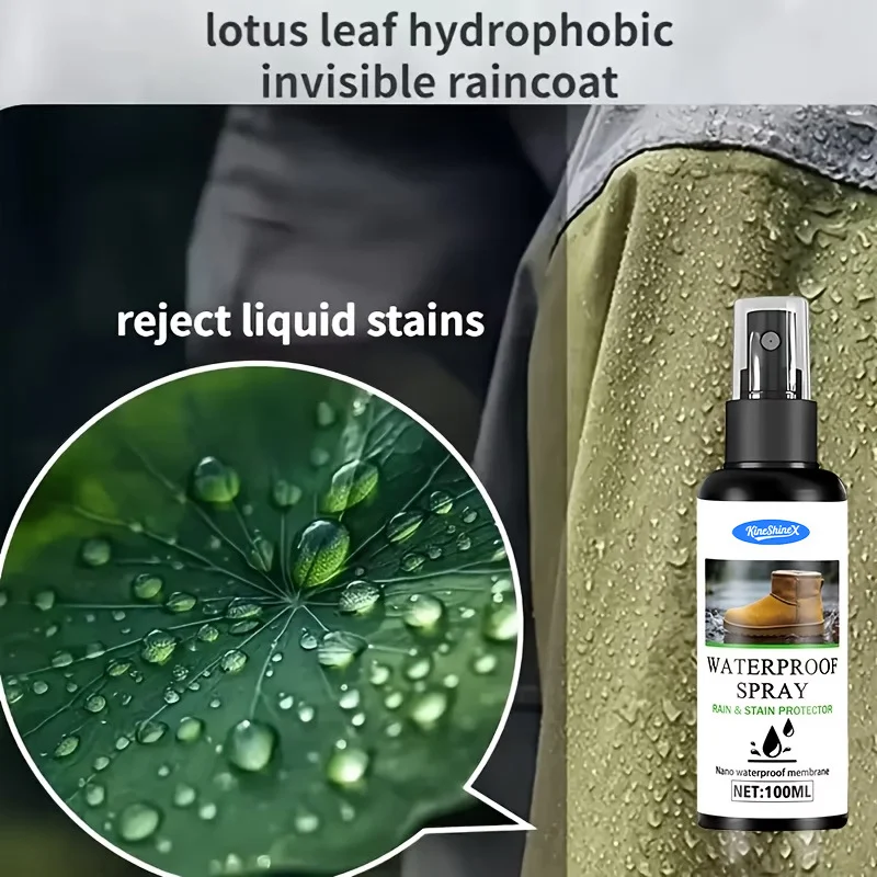 Nano Waterproof Spray for Shoes, Jackets, and Outdoor Gear - 100ml 5 nano waterproof spray spu1010972571430 desc 5