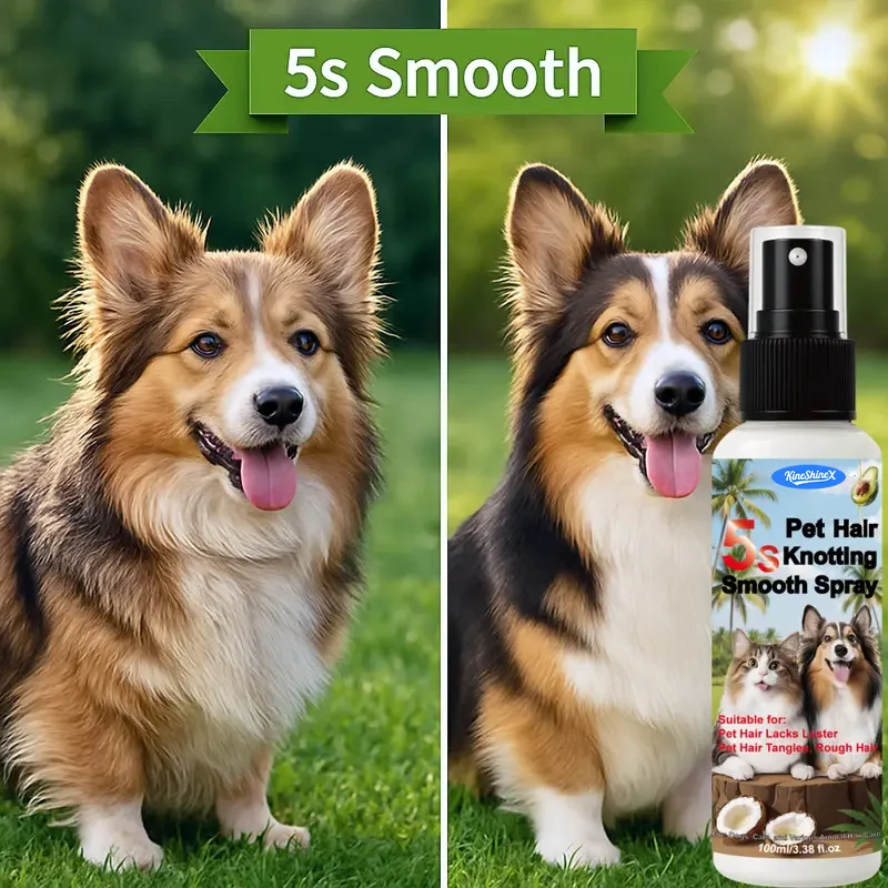 pet-hair-detangling-spray-spu993909449050-1 Kineshinex 5s Smooth Pet Hair Knotting Spray - Coconut Scent, Detangling & Shine