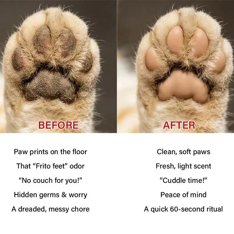 No Rinse Paw Cleaner Foam for Dogs and Cats with Silicone Massage Brush - 200ml 7 pet paw cleaner foam spu1000036907648 desc 7