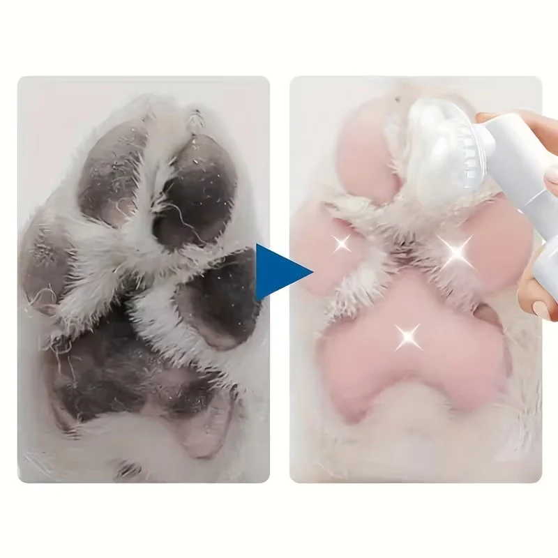 No Rinse Paw Cleaner Foam for Dogs and Cats with Silicone Massage Brush - 200ml 9 pet paw cleaner foam spu1000036907648 desc 9