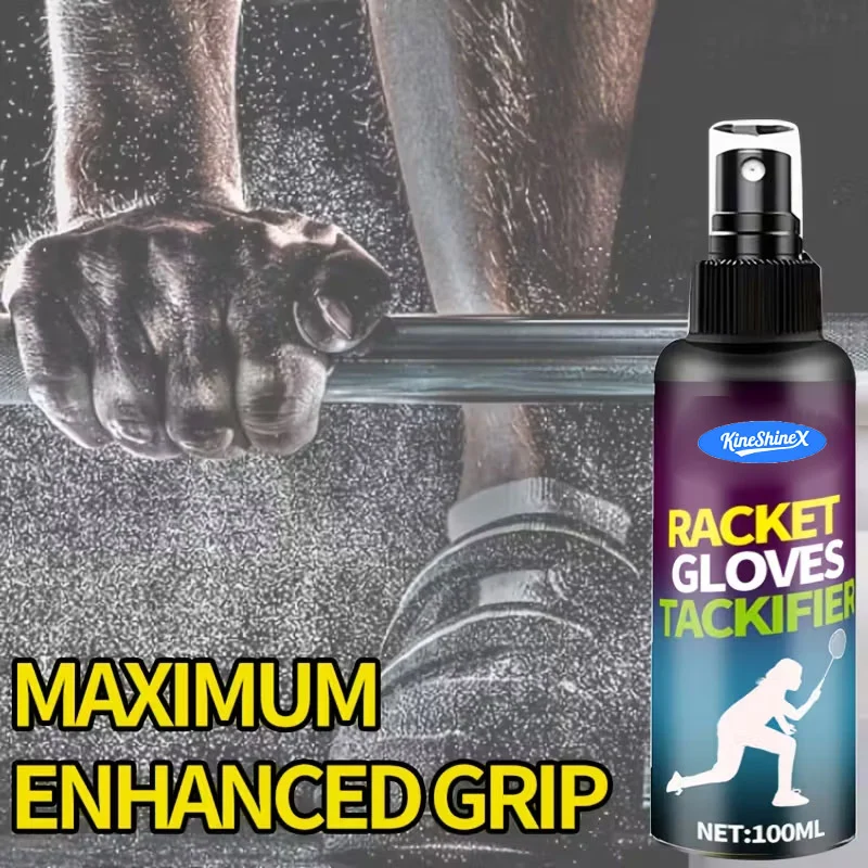 Racket and Gloves Tackifier Spray - Gentle Grip Enhancer, 100ml 5 racket gloves tackifier spray spu982077351981 desc 5