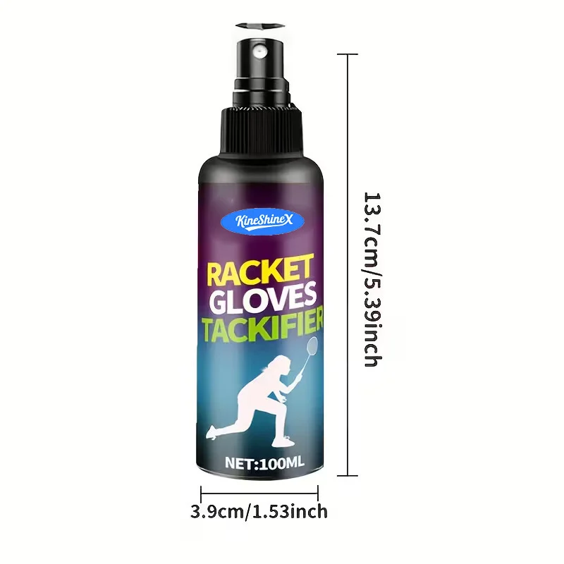 Racket and Gloves Tackifier Spray - Gentle Grip Enhancer, 100ml 6 racket gloves tackifier spray spu982077351981 desc 6