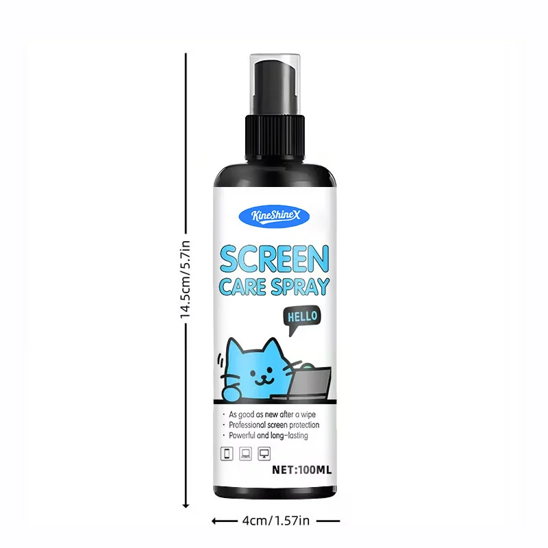 Screen Cleaning Kit & Dust-Free Cloth for Laptops, Phones, and TVs 9 screen cleaning spray cloth kit spu1006263351997 desc 10