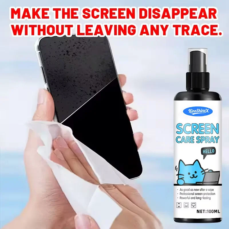 Screen Cleaning Kit & Dust-Free Cloth for Laptops, Phones, and TVs 6 screen cleaning spray cloth kit spu1006263351997 desc 6
