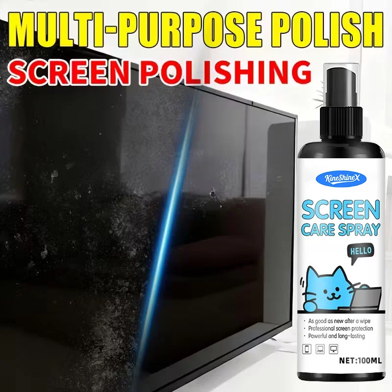 Screen Cleaning Kit & Dust-Free Cloth for Laptops, Phones, and TVs 8 screen cleaning spray cloth kit spu1006263351997 desc 8