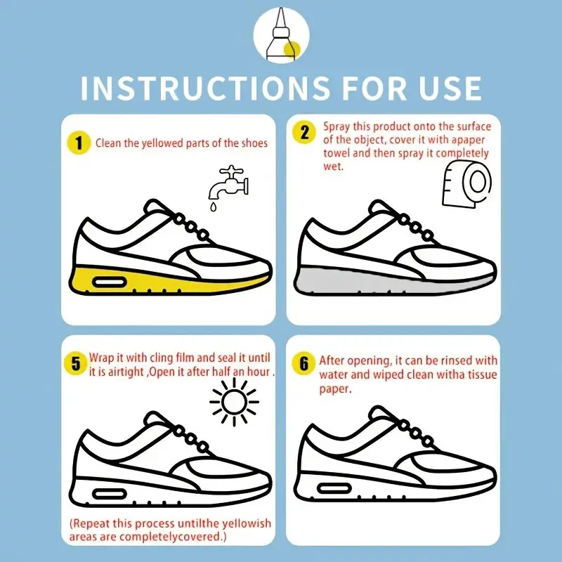 Shoe Yellowing Remover - Deep Cleaning Agent for Sneakers 5 shoe yellowing remover cleaner spu991168991796 desc 5
