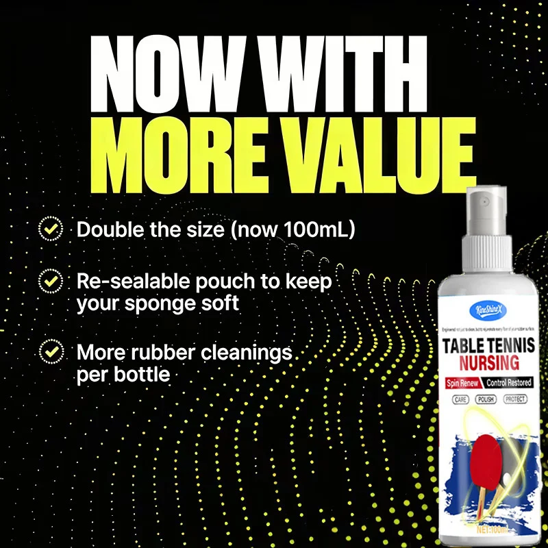 Table Tennis Paddle Cleaner and Rubber Care Set with Protective Film 4 table tennis paddle cleaner sponge spu1012611019055 desc 4