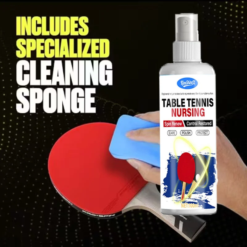 Table Tennis Paddle Cleaner and Rubber Care Set with Protective Film 5 table tennis paddle cleaner sponge spu1012611019055 desc 5