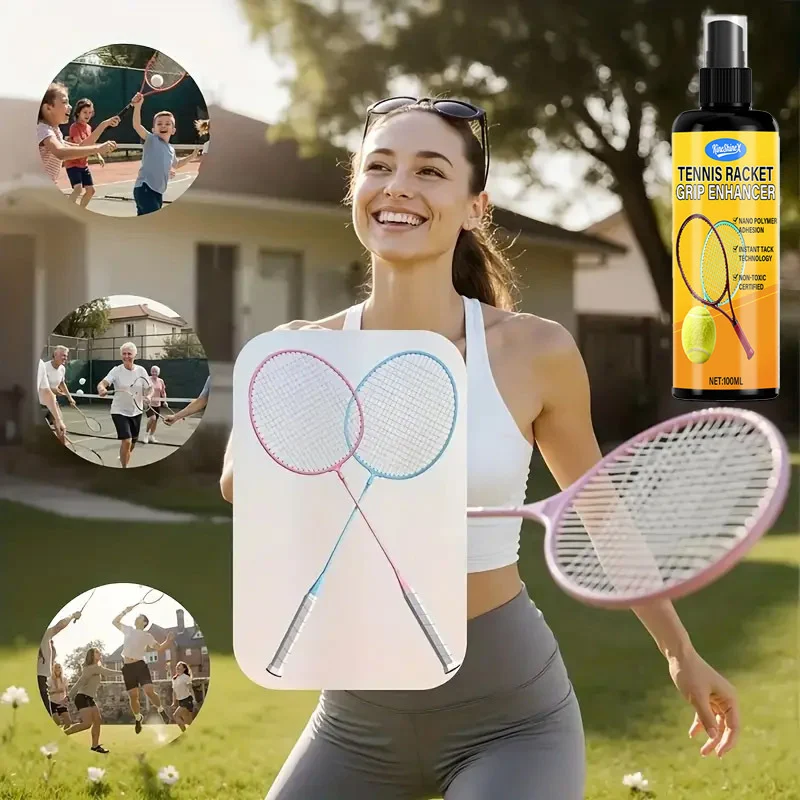 Tennis Racket Grip Enhancer Spray - Anti-Slip Nanopolymer Technology 2 tennis racket grip spray spu992493889980 desc 2