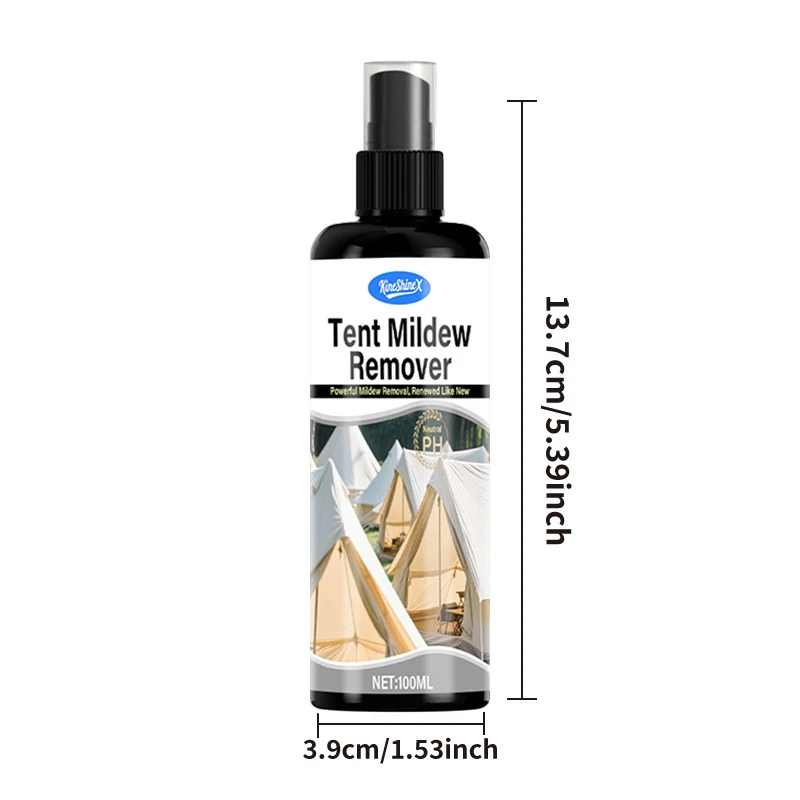 Tent Mildew Remover Spray for Camping Gear & Outdoor Fabrics - 100ml 6 tent mold mildew remover spu999028020215 desc 6