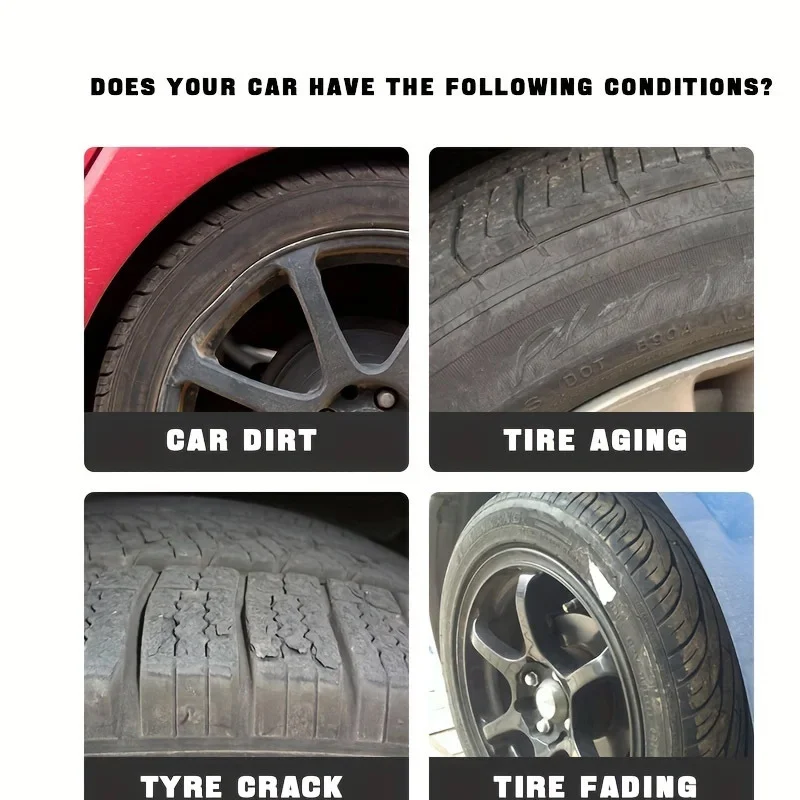 Tire Blackening Wax and Plastic Polish - Quick-Acting & Dirt Resistant 3 tire blackening polish wax spu986564086101 desc 3