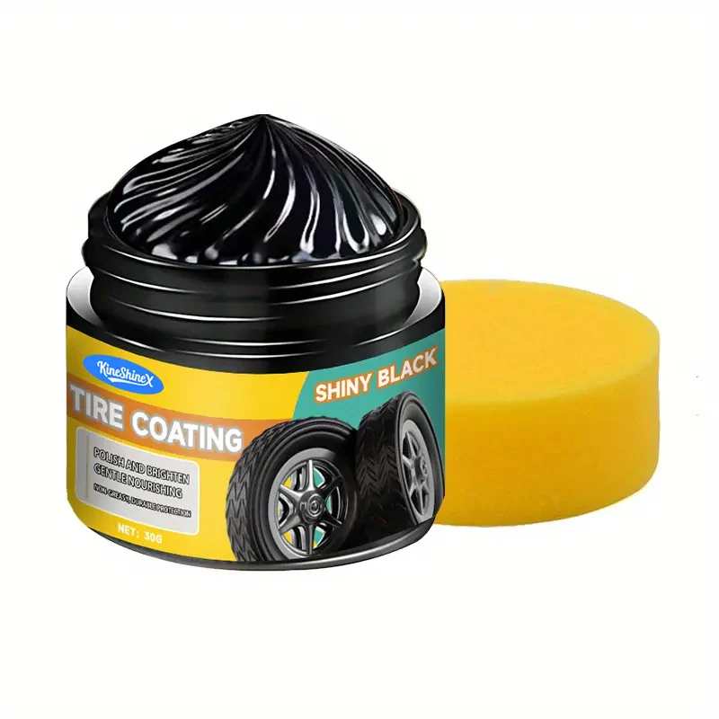 30g Tire Coating Wax - Shiny Black ABS Resin Formula for Car Polish 8 tire coating wax spu951746014616 desc 8