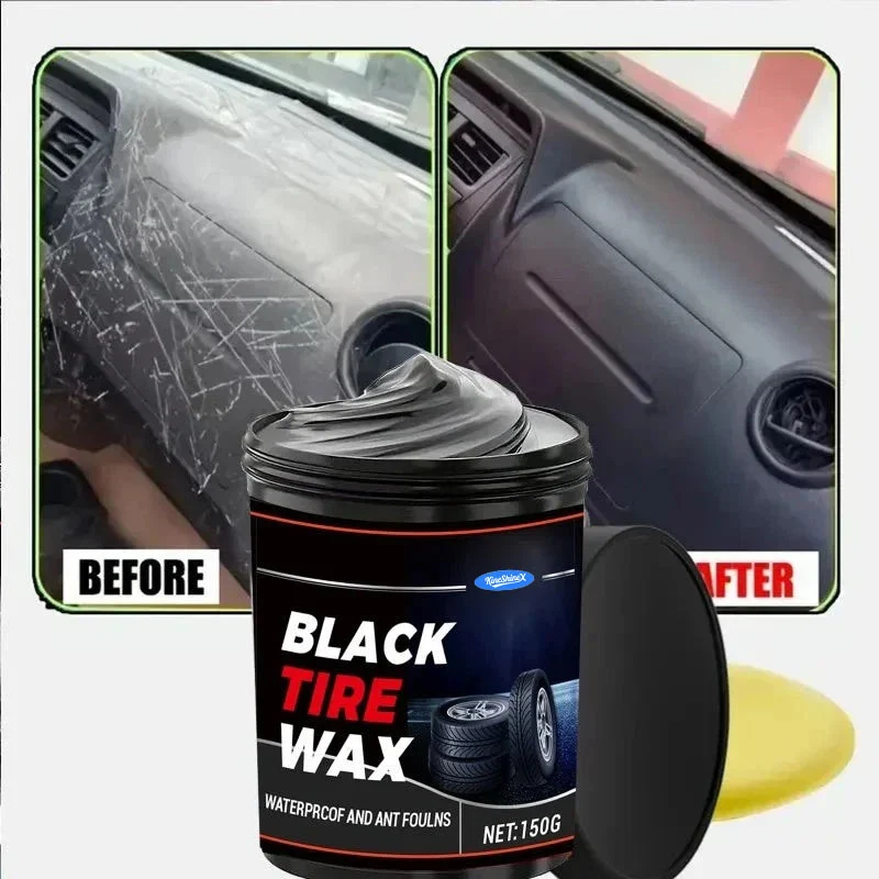 Black Tire Wax & Multipurpose Plastic Renovate Kit 2 tire wax plastic restorer spu975755056114 desc 2