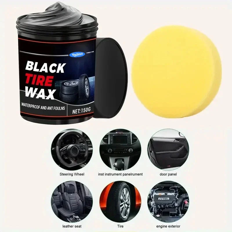 Black Tire Wax & Multipurpose Plastic Renovate Kit 5 tire wax plastic restorer spu975755056114 desc 5
