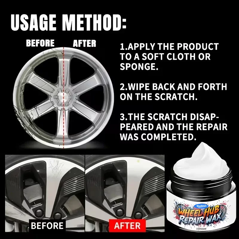 Alloy Wheel Scratch Repair Kit - Professional Rim Polishing Wax 5 wheel scratch repair kit spu1006011417703 desc 5