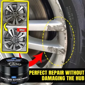 KineShineX Alloy Wheel Scratch Repair Kit - Quick Fix for Scratches, Rust & Fading