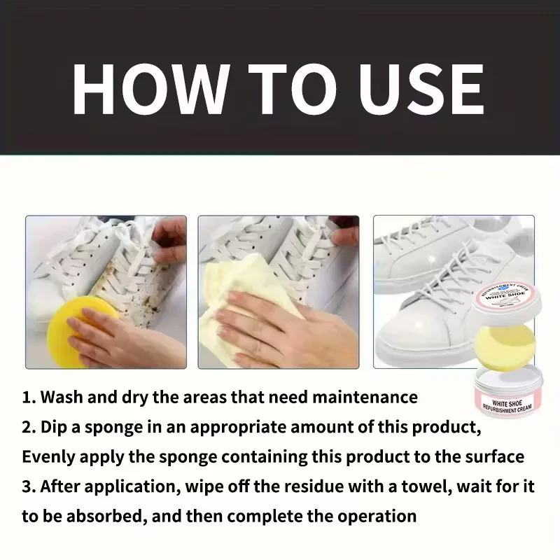 White Shoes Cleaning Paste - Multi-Purpose Sneaker Cleaner Gel 1 white shoe cleaner paste spu992069102422 desc 1
