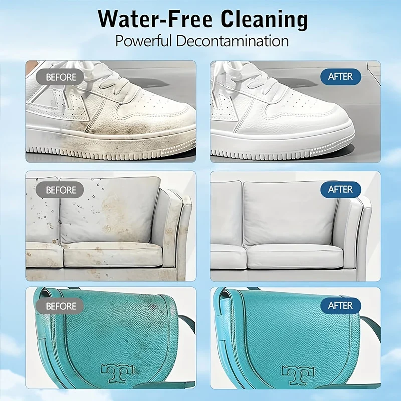 White Shoe Cleaner Paste - Waterless Stain Remover for Yellowing (140g) 4 white shoe cleaning paste spu1010983067172 desc 4