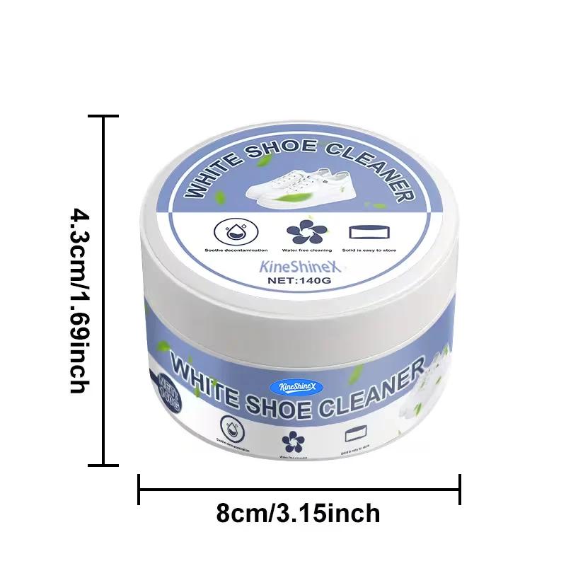 White Shoe Cleaner Paste - Waterless Stain Remover for Yellowing (140g) 7 white shoe cleaning paste spu1010983067172 desc 7