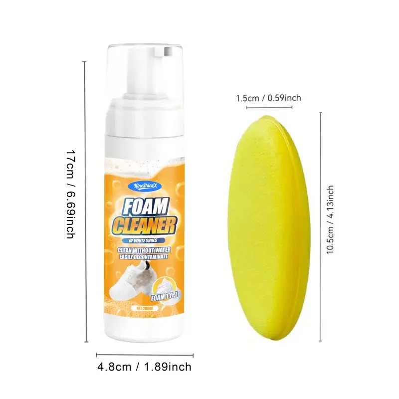 White Shoes Foam Cleaner Spray - Instant Whitening & Stain Remover 6 white shoe foam cleaner spu990899333040 desc 6