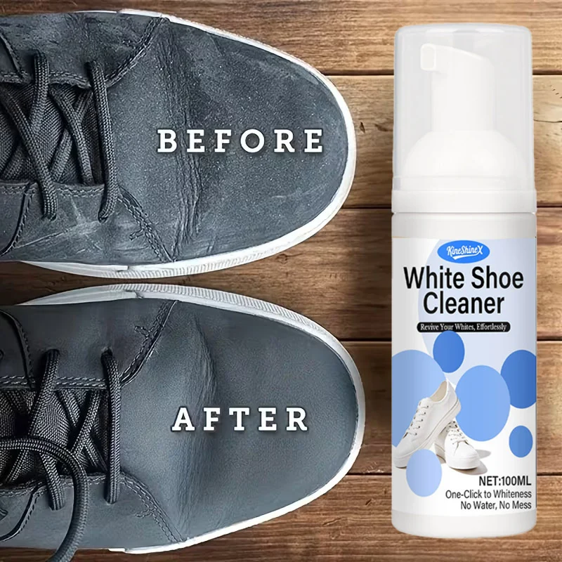 White Shoe Cleaner Foam - Stain Remover & Whitening for Sneakers 1 white sneaker cleaner foam spu1004212118137 desc 1