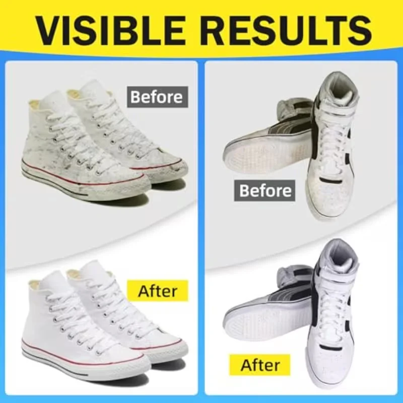 White Shoe Cleaner Foam - Stain Remover & Whitening for Sneakers 3 white sneaker cleaner foam spu1004212118137 desc 3