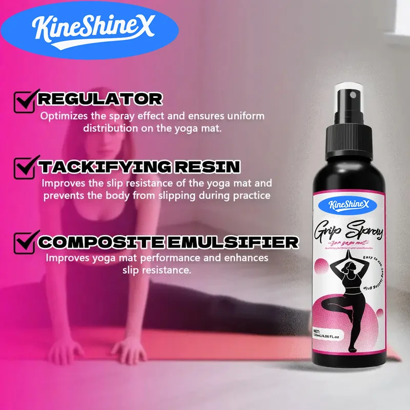 Yoga Mat Anti-Slip Grip Spray - Enhanced Traction & Stability (120ml) 3 yoga mat grip spray spu978003828433 desc 3